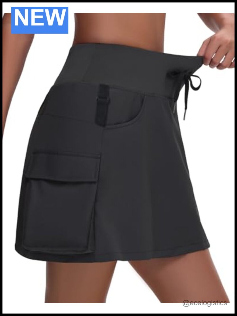 High Waisted Skort with Pockets Hiking Golf Tennis Quick Dry Skirt